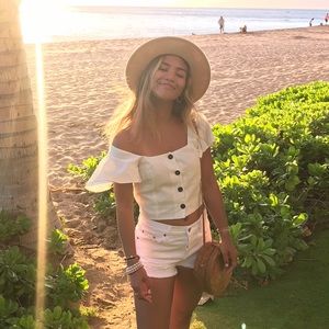 White Button Down Top